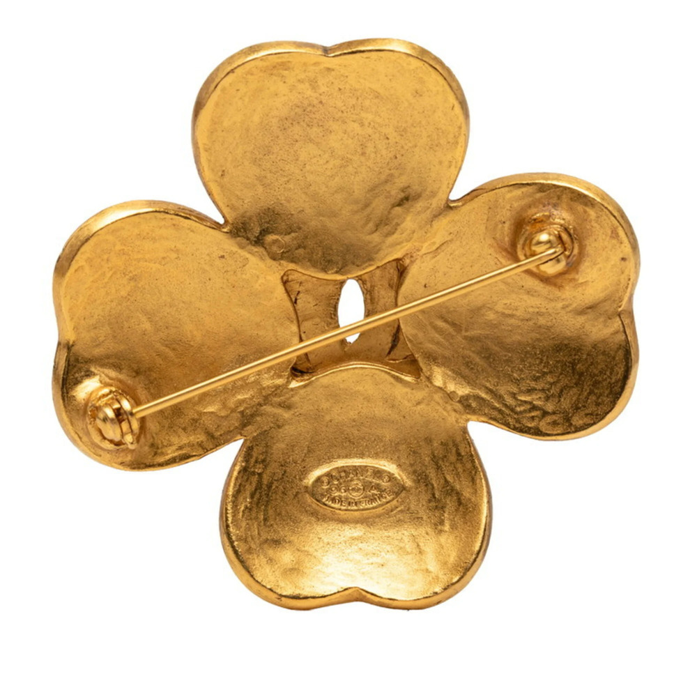CHANEL Vintage Gold Logo Brooch - Picture 2 of 4